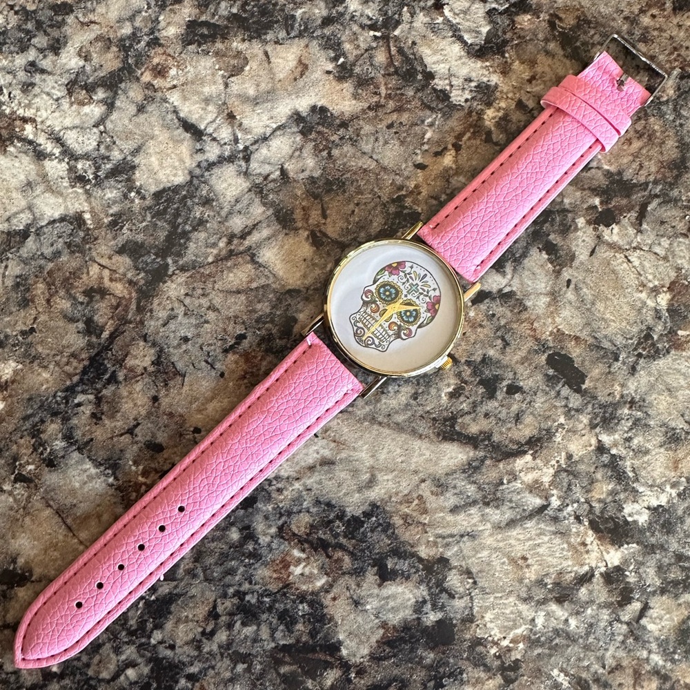 Pink Sugar Skull Watch Women's Size OS